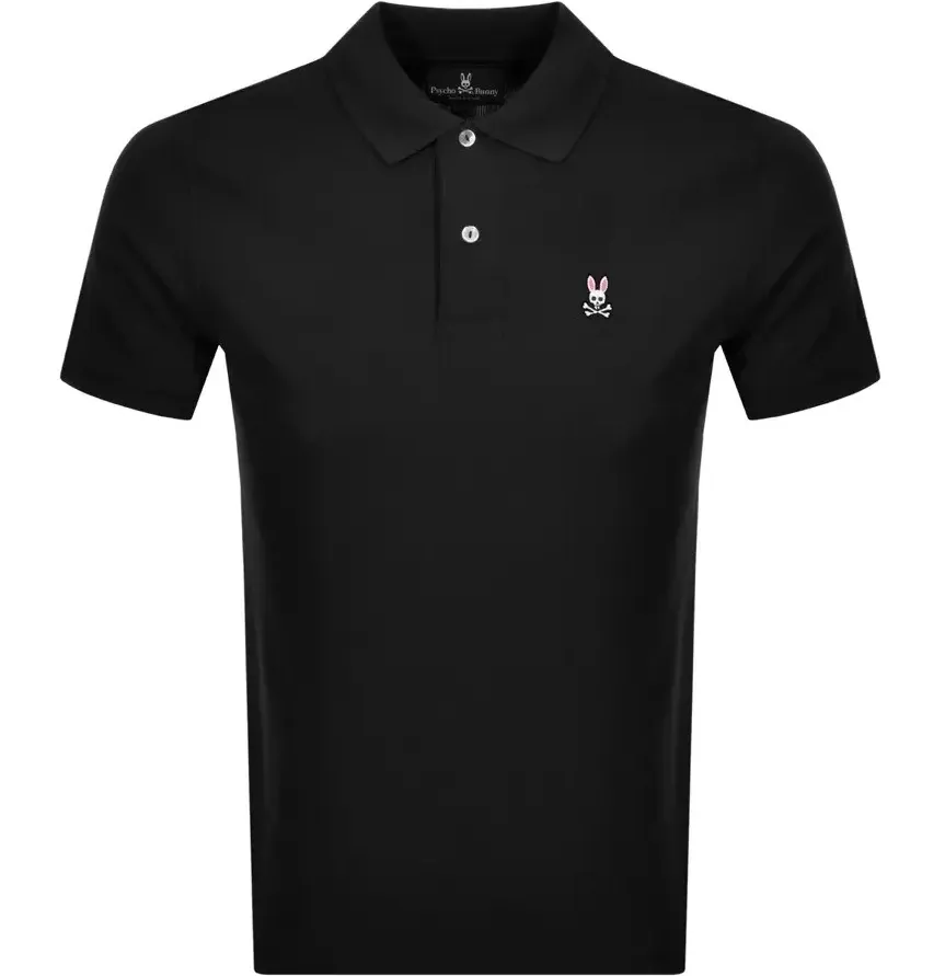 Psycho Bunny Classic Polo Black B6K001ARPC-001