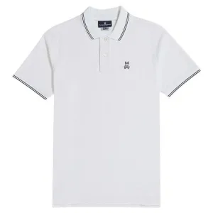 Psycho Bunny Mens Logan Pique Polo - White