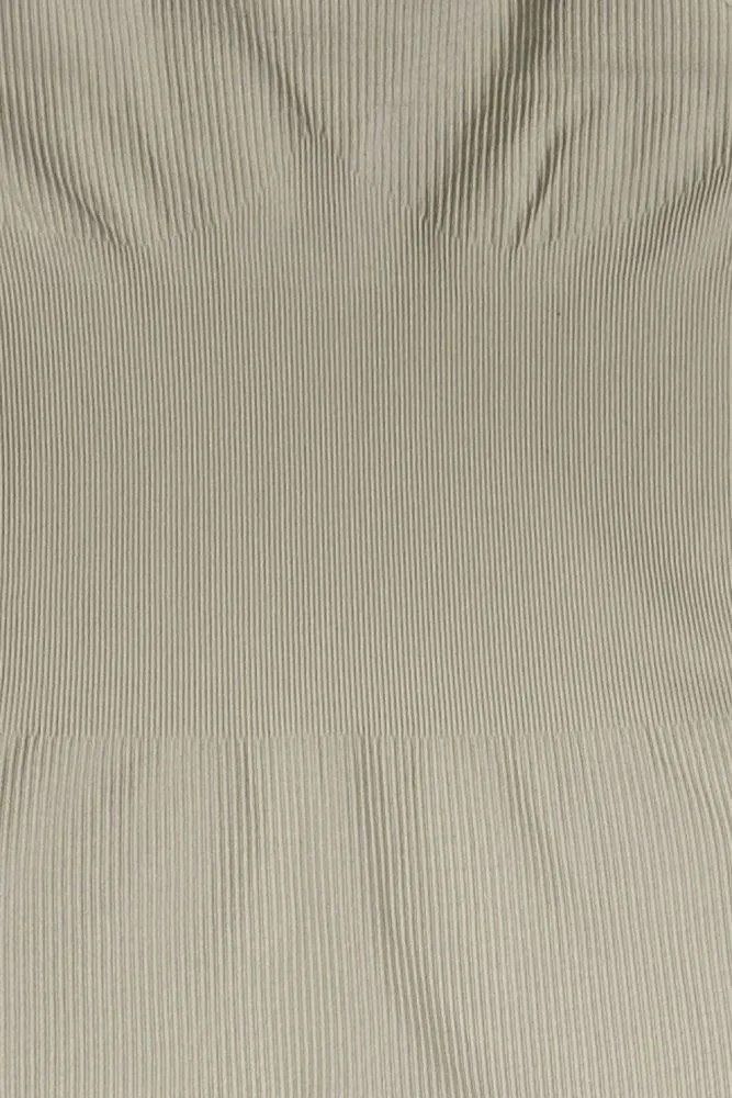 Ribbed Strappy Nylon Jumpsuit
