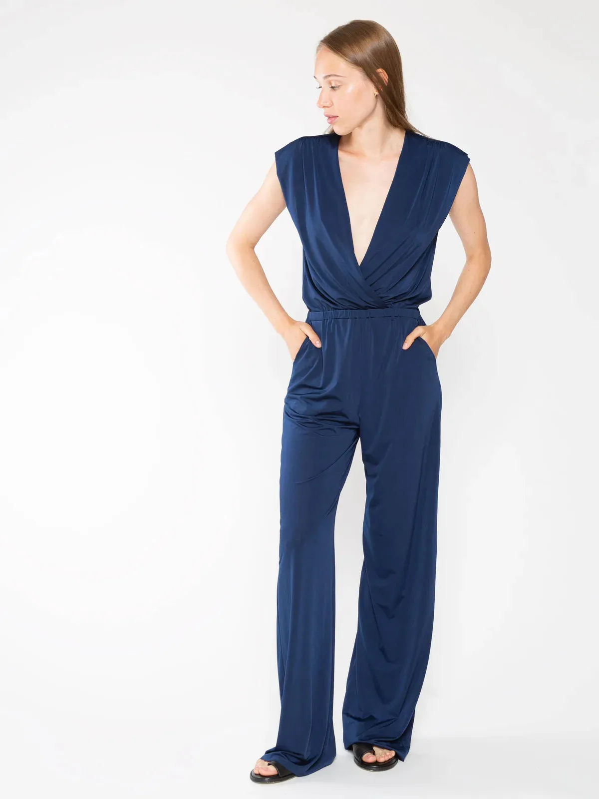 Ripley Rader Navy Classic Jumpsuit