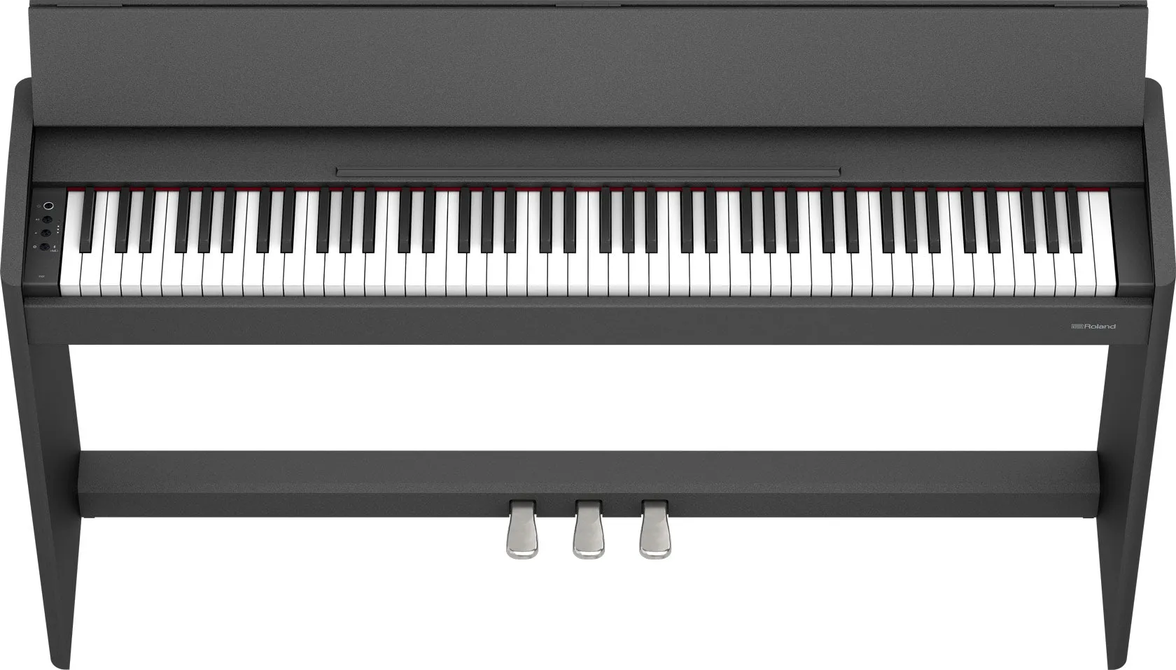 Roland F107-BK Slim Digital Piano Black Bundle