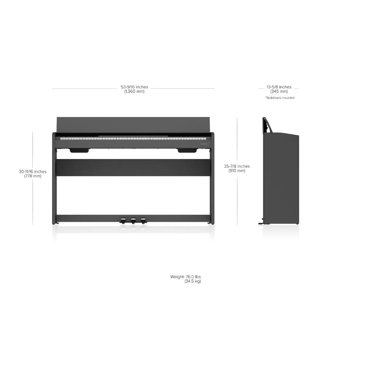Roland F107 Compact Digital Piano