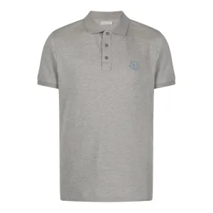 Rubber Logo Polo T-Shirt Grey