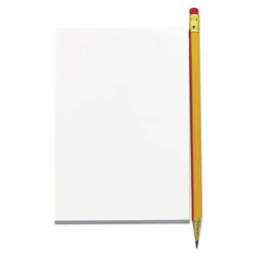 Scratch Pads Unruled 4 X 6 White 100 Sheet Pads 12 Pack 35614