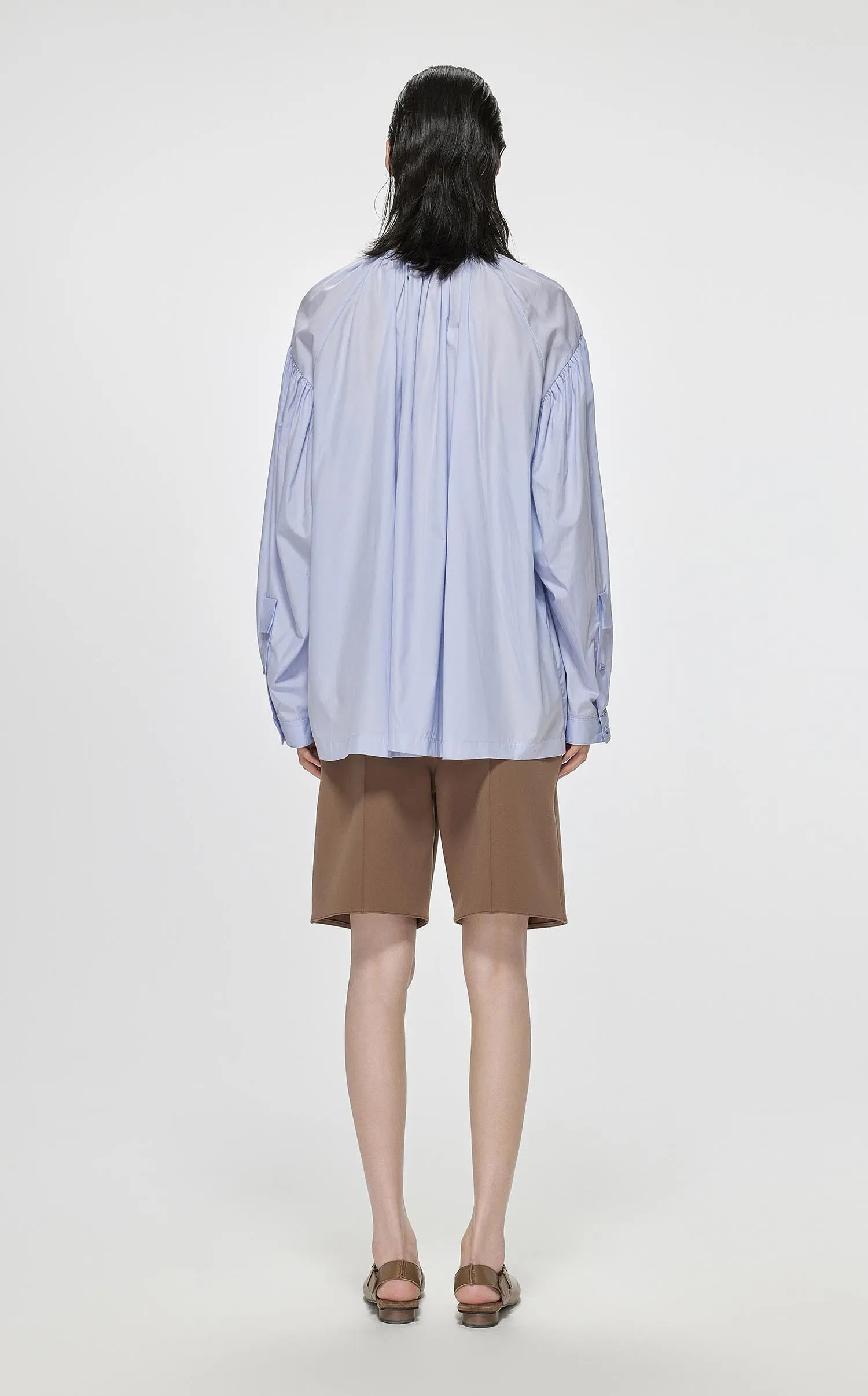 Shirts / JNBY Oversize Crewneck A-Line Long Sleeve Top