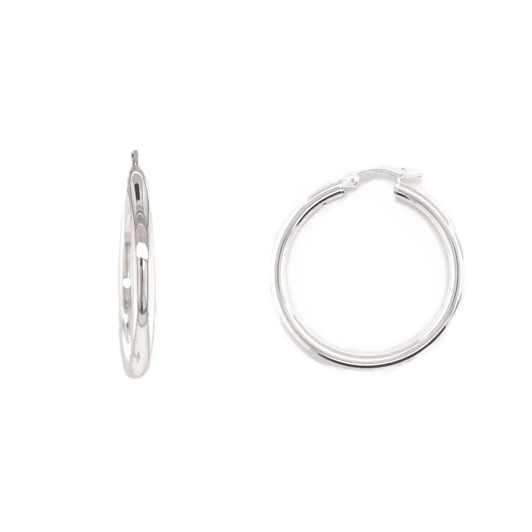 Silver Everyday Hoops