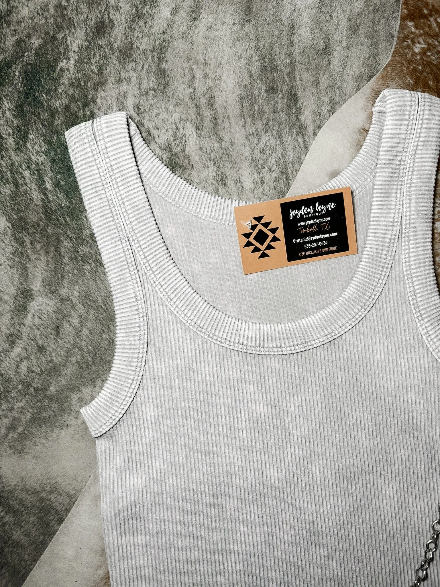 Sleet full length washed tank top