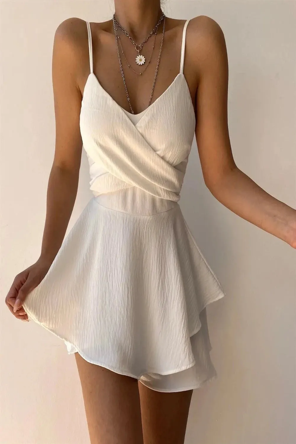 Slim Suspender Strap Sexy Jumpsuit