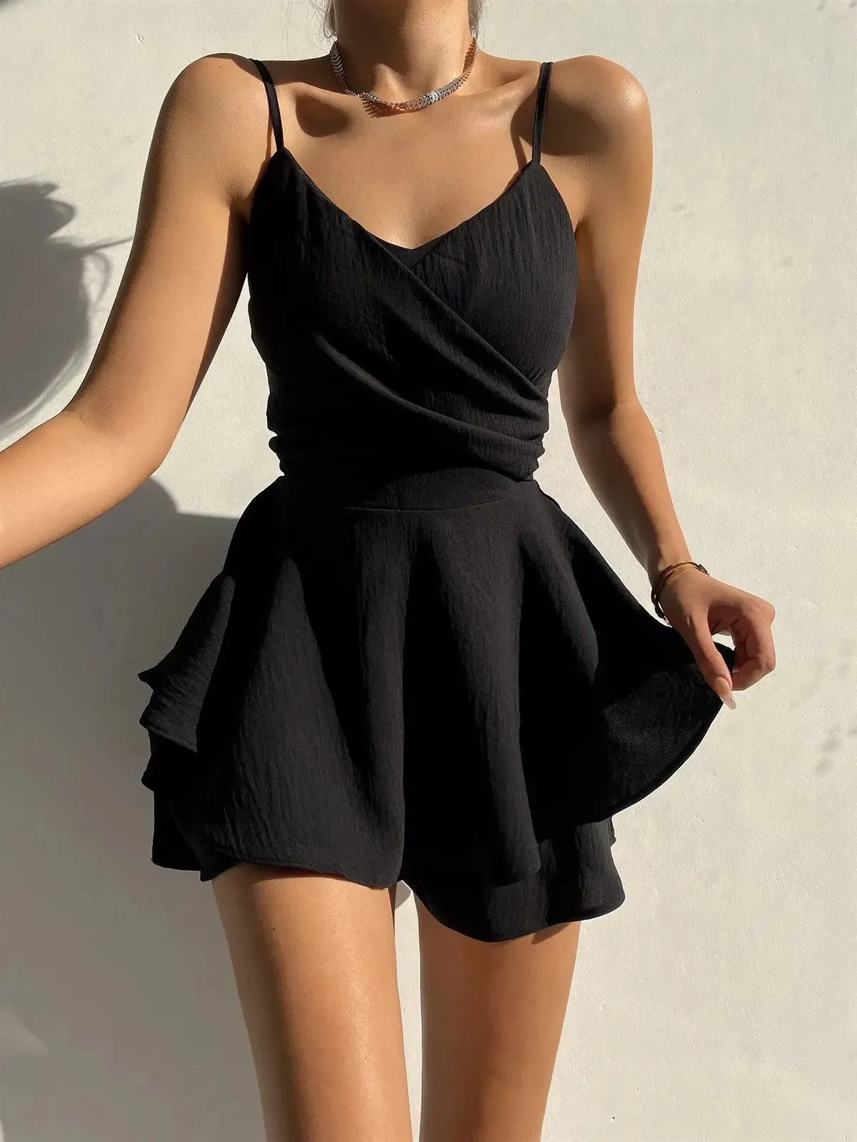 Slim Suspender Strap Sexy Jumpsuit