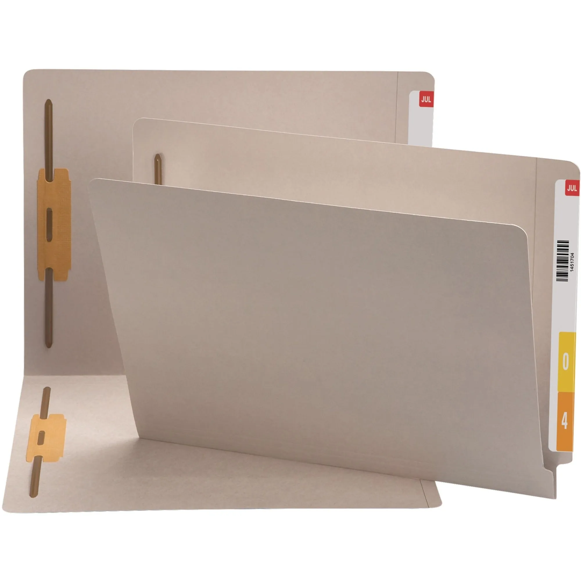 Smead Straight Tab Cut Letter Recycled Fastener Folder