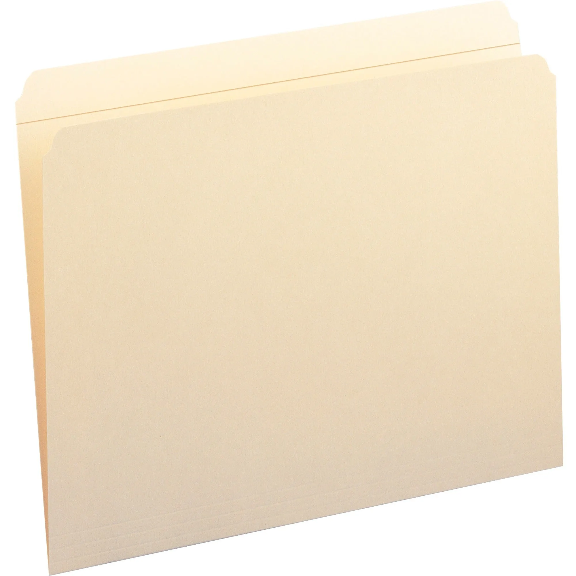 Smead Straight Tab Cut Letter Recycled Fastener Folder