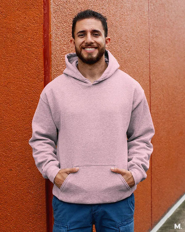 Solid light pink sweatshirt hoodies