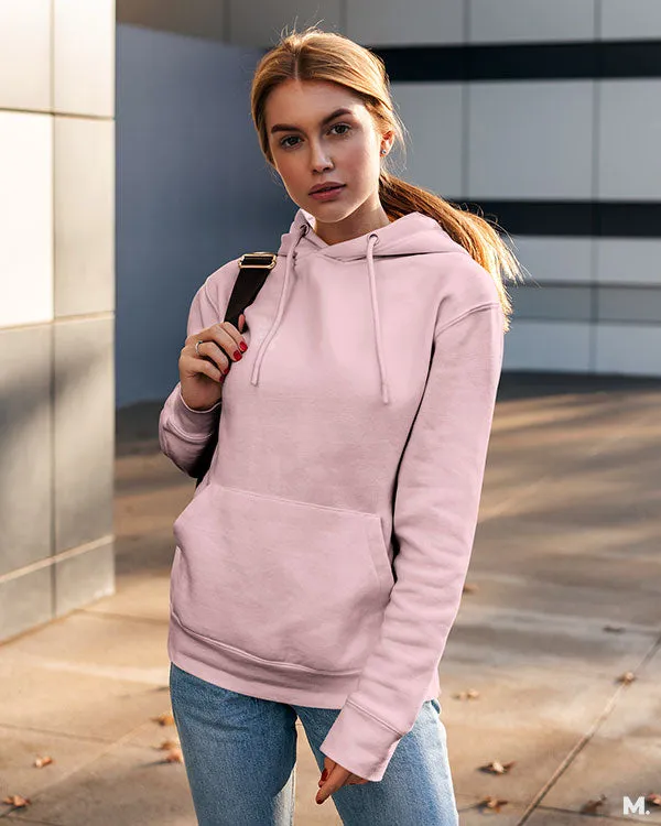 Solid light pink sweatshirt hoodies