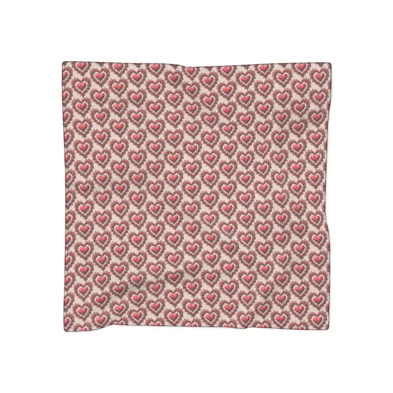 Stunning Roses Pattern Poly Scarf for Bold Elegance
