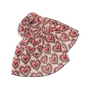 Stunning Roses Pattern Poly Scarf for Bold Elegance