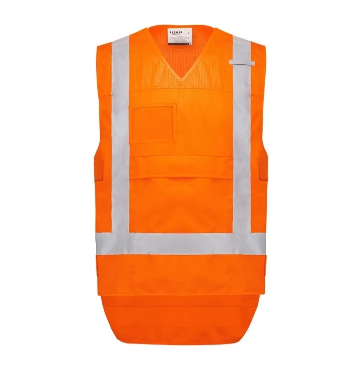 SYZMIK ZV697 REFLECTIVE HI VIS NSW RAIL SAFETY VEST