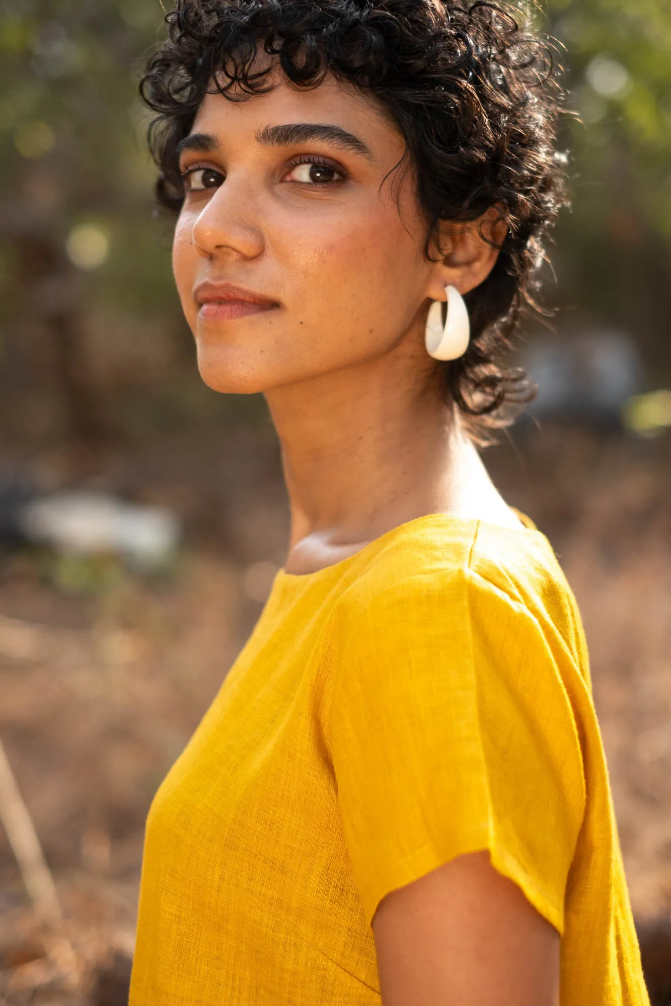 The Linen Boat Neck Top