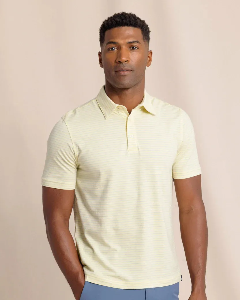 The Seaport Kinston Stripe Polo (Tuscan Sun)