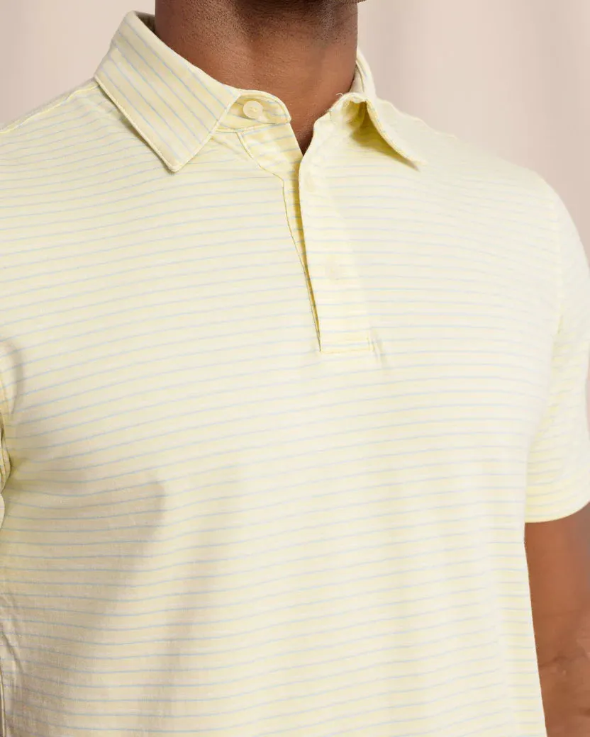 The Seaport Kinston Stripe Polo (Tuscan Sun)