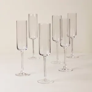 Tuscany Classics Straight Flutes, Set of 6