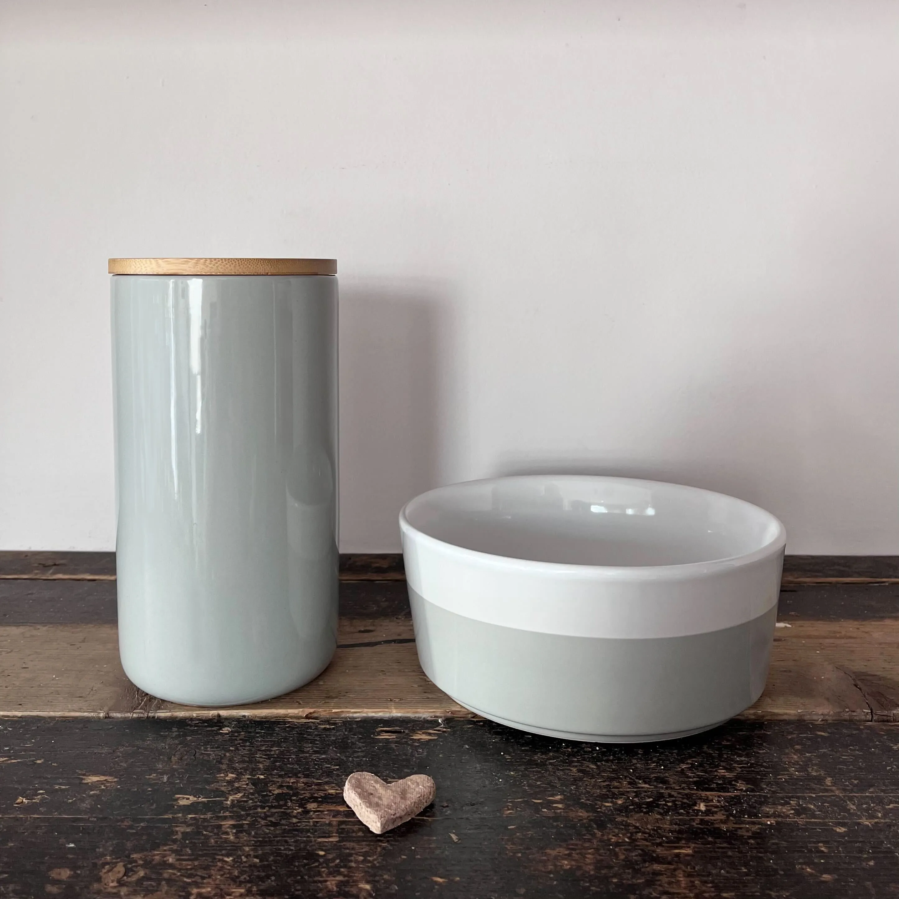 Two-Tone Dog Bowl