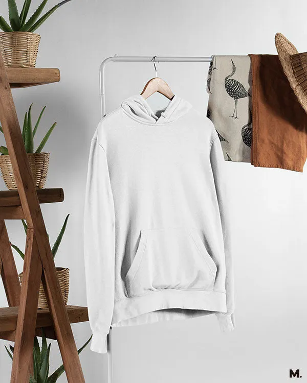 Unisex Plain white hoodies