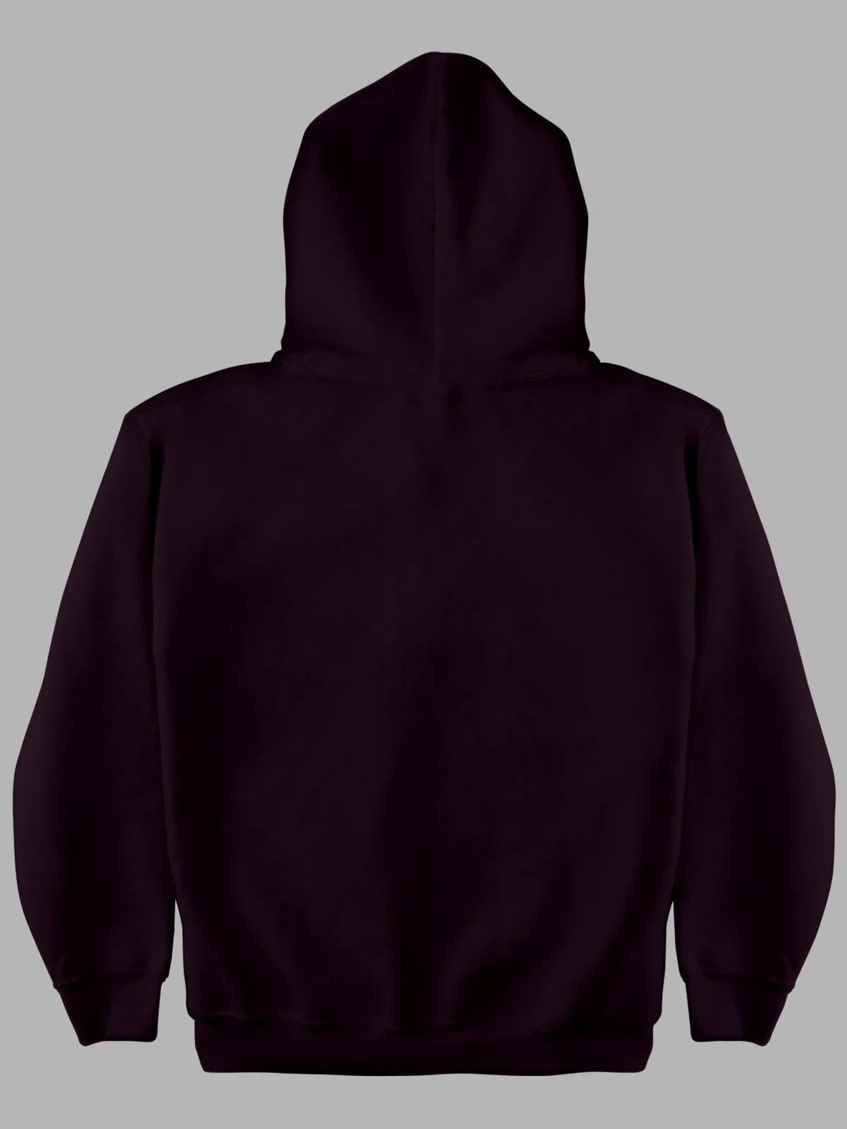 Wine Plain Cotton Hoodie for Men & Women