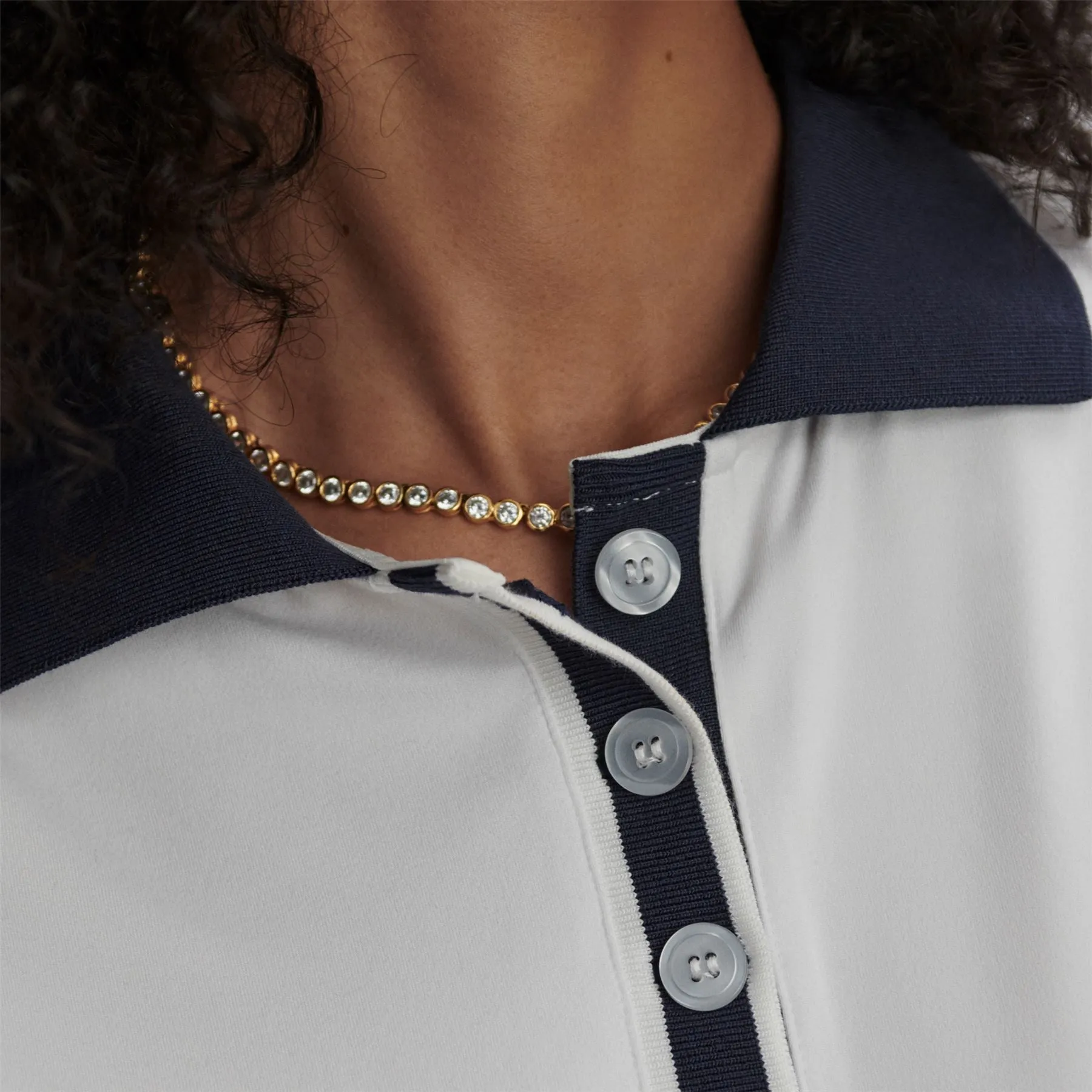 Wisley Performance Polo White/Blue Nights