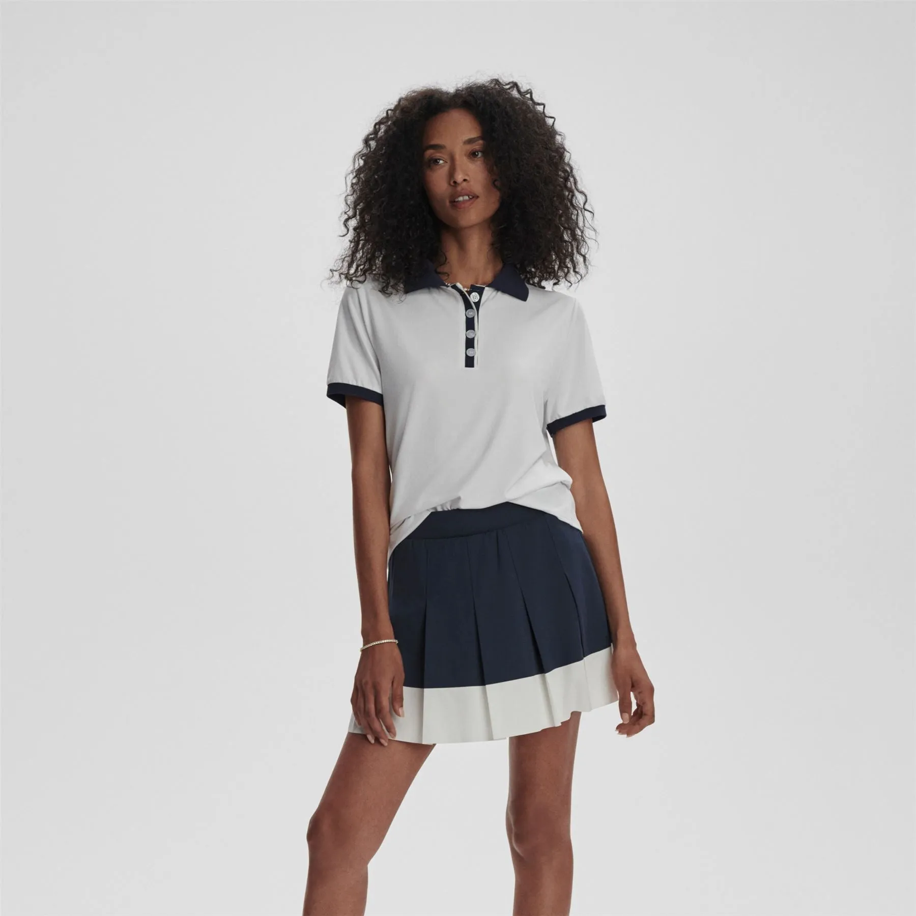Wisley Performance Polo White/Blue Nights