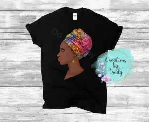 Woman with head wrap- T SHIRT