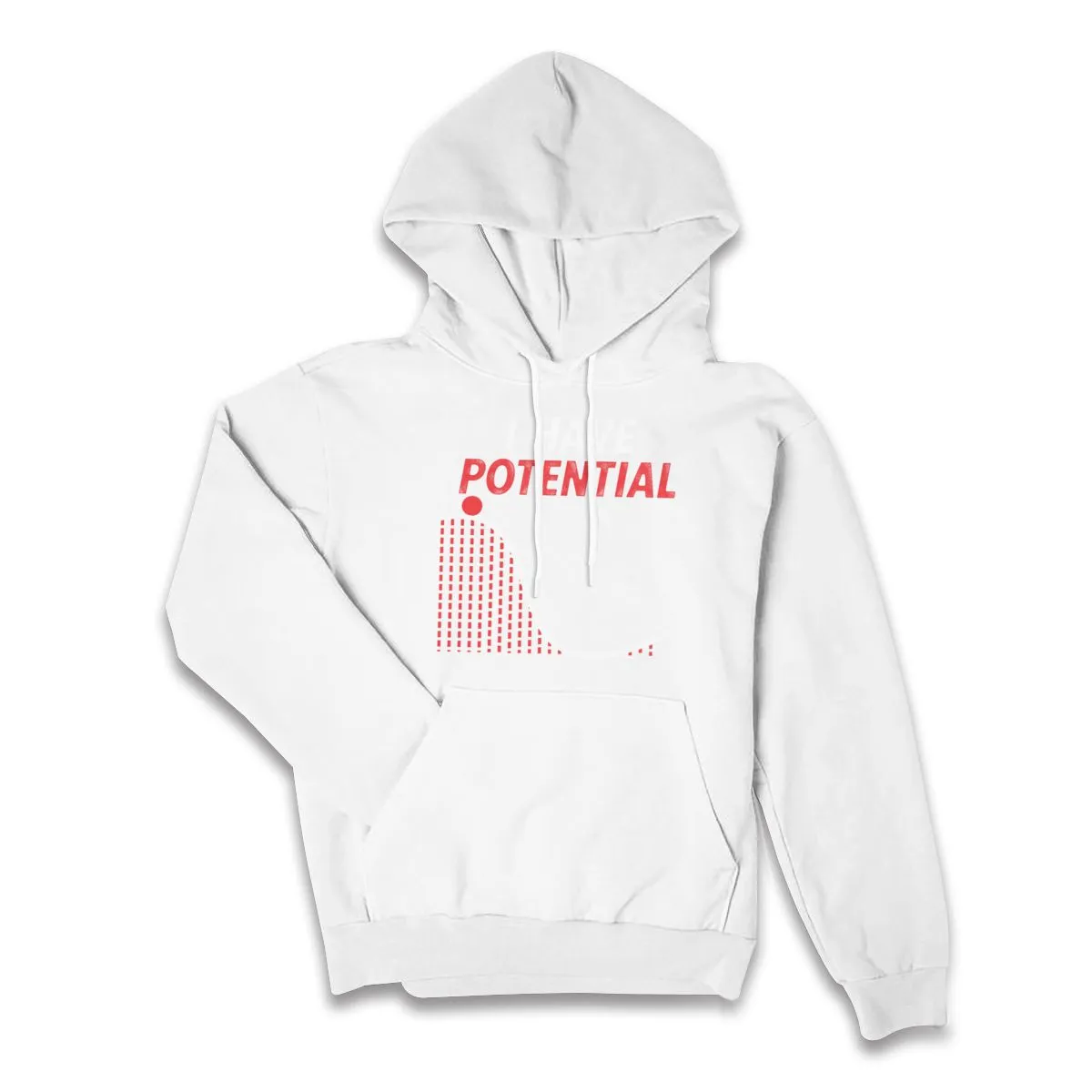 Women's Style Pullover Hoodie I HAVE POTENTIAL PHYSICS POTENTIAL ENERGY Athletic Sweatshirt Long Sleeve Tie Dye Fleece with Pocket Shirt