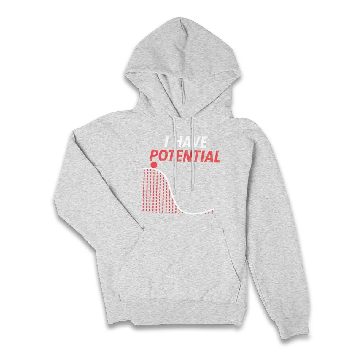 Women's Style Pullover Hoodie I HAVE POTENTIAL PHYSICS POTENTIAL ENERGY Athletic Sweatshirt Long Sleeve Tie Dye Fleece with Pocket Shirt