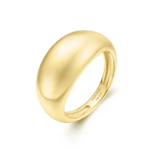 Yellow Bold Dome Ring